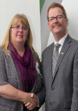 Cheryl with Hon. Terry Lake